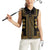 Bulgaria Traditional Pattern Gold Women Sleeveless Polo Shirt Balkan Culture - Wonder Print Shop