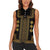Bulgaria Traditional Pattern Gold Women Sleeveless Polo Shirt Balkan Culture - Wonder Print Shop