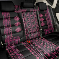 Bulgaria Traditional Pattern Pink Back Car Seat Cover Balkan Culture - Wonder Print Shop