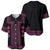 Bulgaria Traditional Pattern Pink Baseball Jersey Balkan Culture - Wonder Print Shop