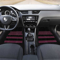 Bulgaria Traditional Pattern Pink Car Mats Balkan Culture - Wonder Print Shop