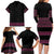 Bulgaria Traditional Pattern Pink Family Matching Long Sleeve Bodycon Dress and Hawaiian Shirt Balkan Culture - Wonder Print Shop