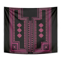 Bulgaria Traditional Pattern Pink Tapestry Balkan Culture - Wonder Print Shop