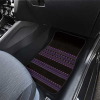 Bulgaria Traditional Pattern Purple Car Mats Balkan Culture - Wonder Print Shop