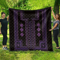 Bulgaria Traditional Pattern Purple Quilt Balkan Culture - Wonder Print Shop