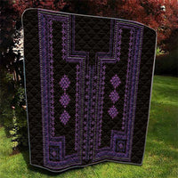 Bulgaria Traditional Pattern Purple Quilt Balkan Culture - Wonder Print Shop