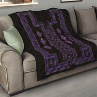 Bulgaria Traditional Pattern Purple Quilt Balkan Culture - Wonder Print Shop