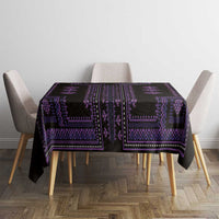 Bulgaria Traditional Pattern Purple Tablecloth Balkan Culture - Wonder Print Shop