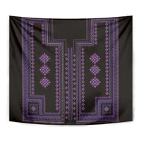 Bulgaria Traditional Pattern Purple Tapestry Balkan Culture - Wonder Print Shop