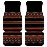Bulgaria Traditional Pattern Red Car Mats Balkan Culture - Wonder Print Shop