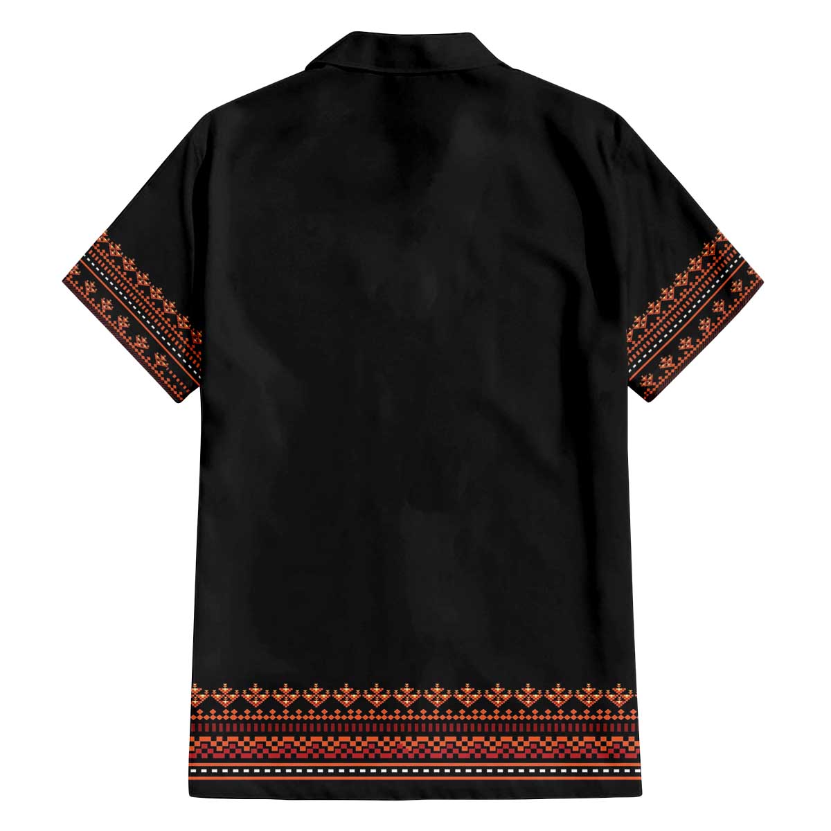 Bulgaria Traditional Pattern Red Family Matching Off Shoulder Short Dress and Hawaiian Shirt Balkan Culture - Wonder Print Shop
