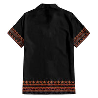 Bulgaria Traditional Pattern Red Family Matching Puletasi and Hawaiian Shirt Balkan Culture - Wonder Print Shop