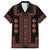 Bulgaria Traditional Pattern Red Family Matching Short Sleeve Bodycon Dress and Hawaiian Shirt Balkan Culture - Wonder Print Shop