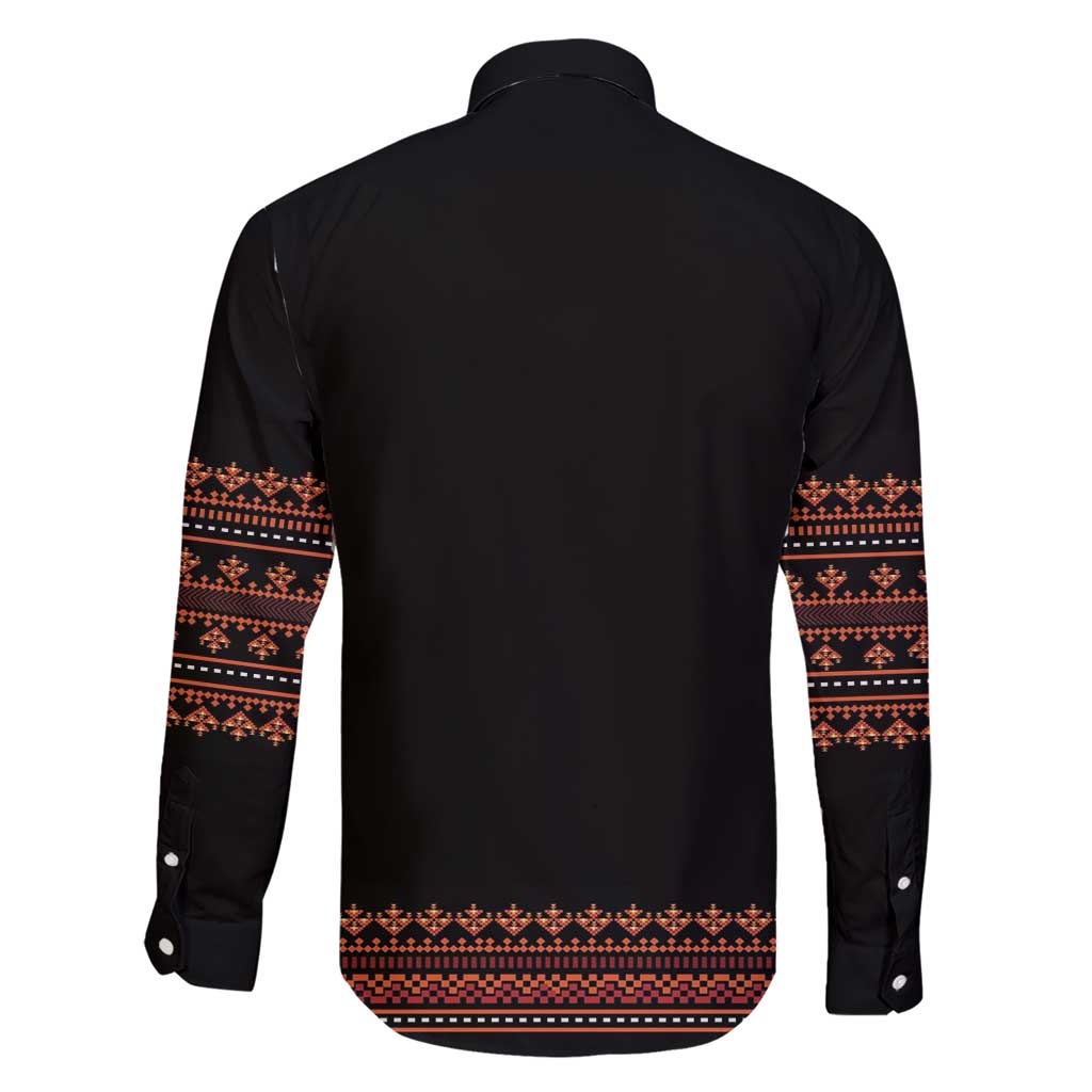 Bulgaria Traditional Pattern Red Family Matching Short Sleeve Bodycon Dress and Hawaiian Shirt Balkan Culture - Wonder Print Shop