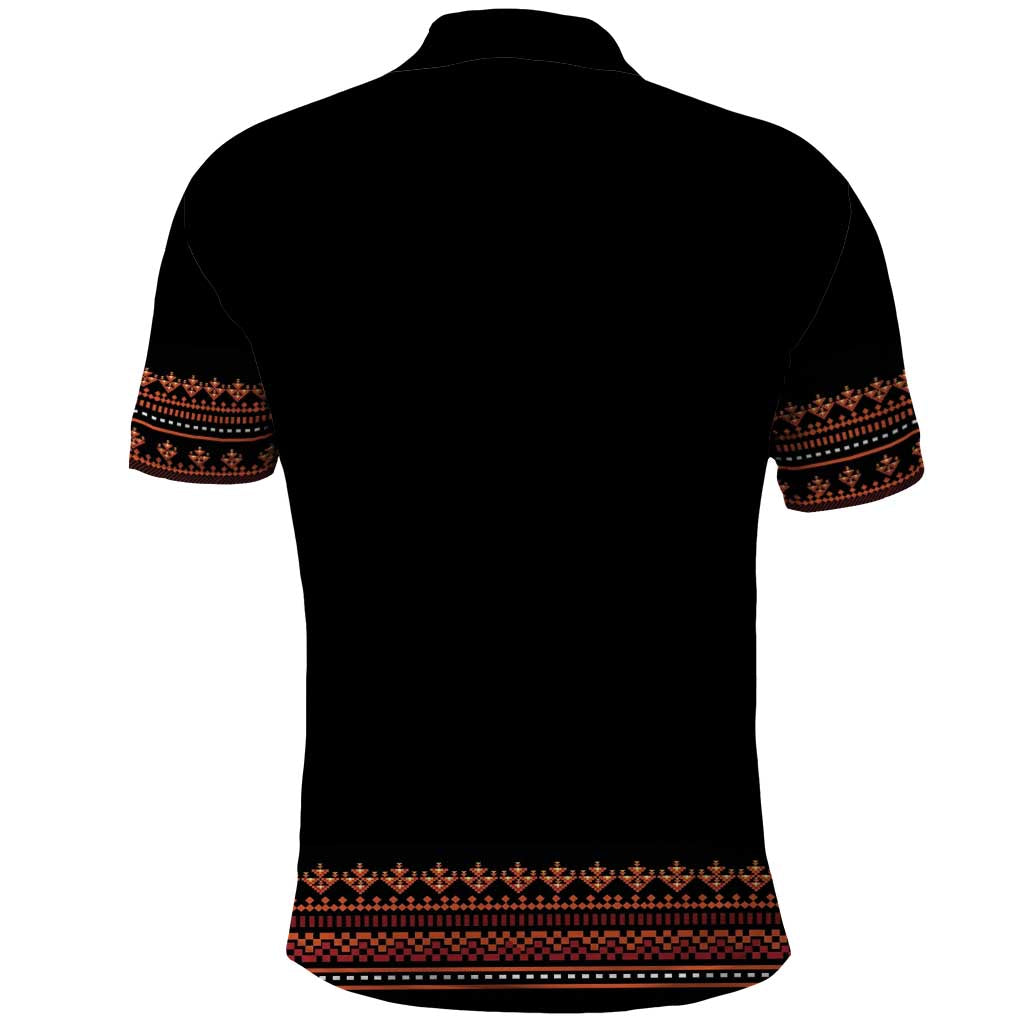 Bulgaria Traditional Pattern Red Polo Shirt Balkan Culture - Wonder Print Shop