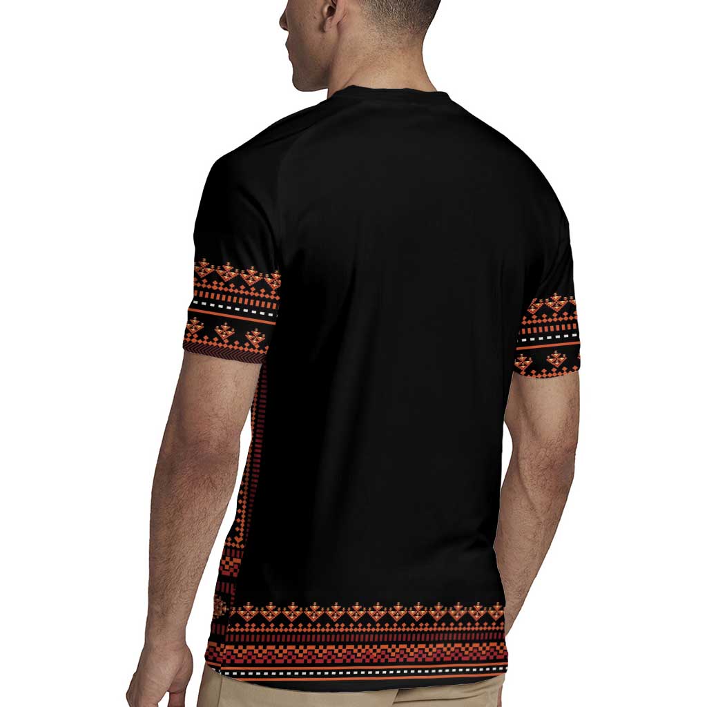 Bulgaria Traditional Pattern Red Rugby Jersey Balkan Culture - Wonder Print Shop