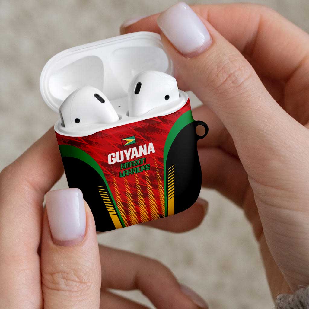 Amazon Warriors Guyana Cricket AirPods Case Ready For Glory Red Version - Wonder Print Shop