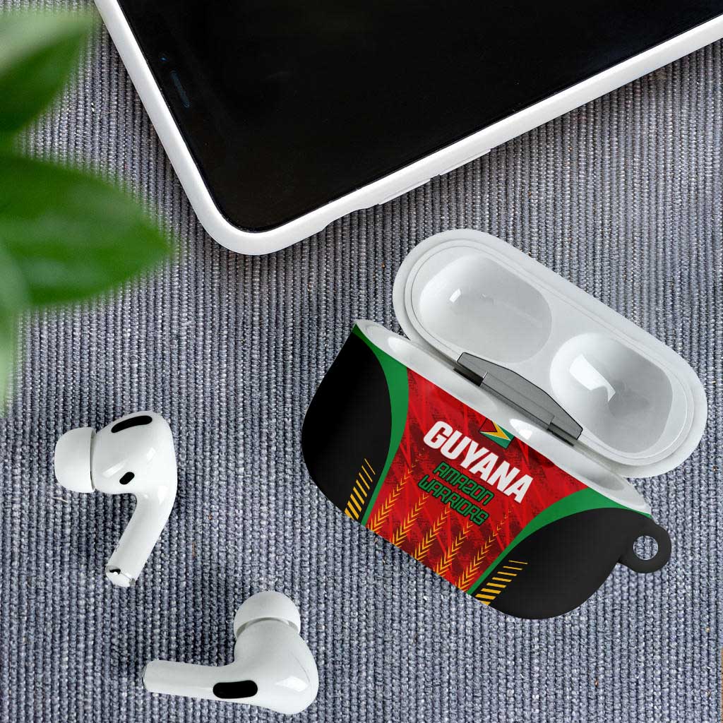 Amazon Warriors Guyana Cricket AirPods Case Ready For Glory Red Version - Wonder Print Shop