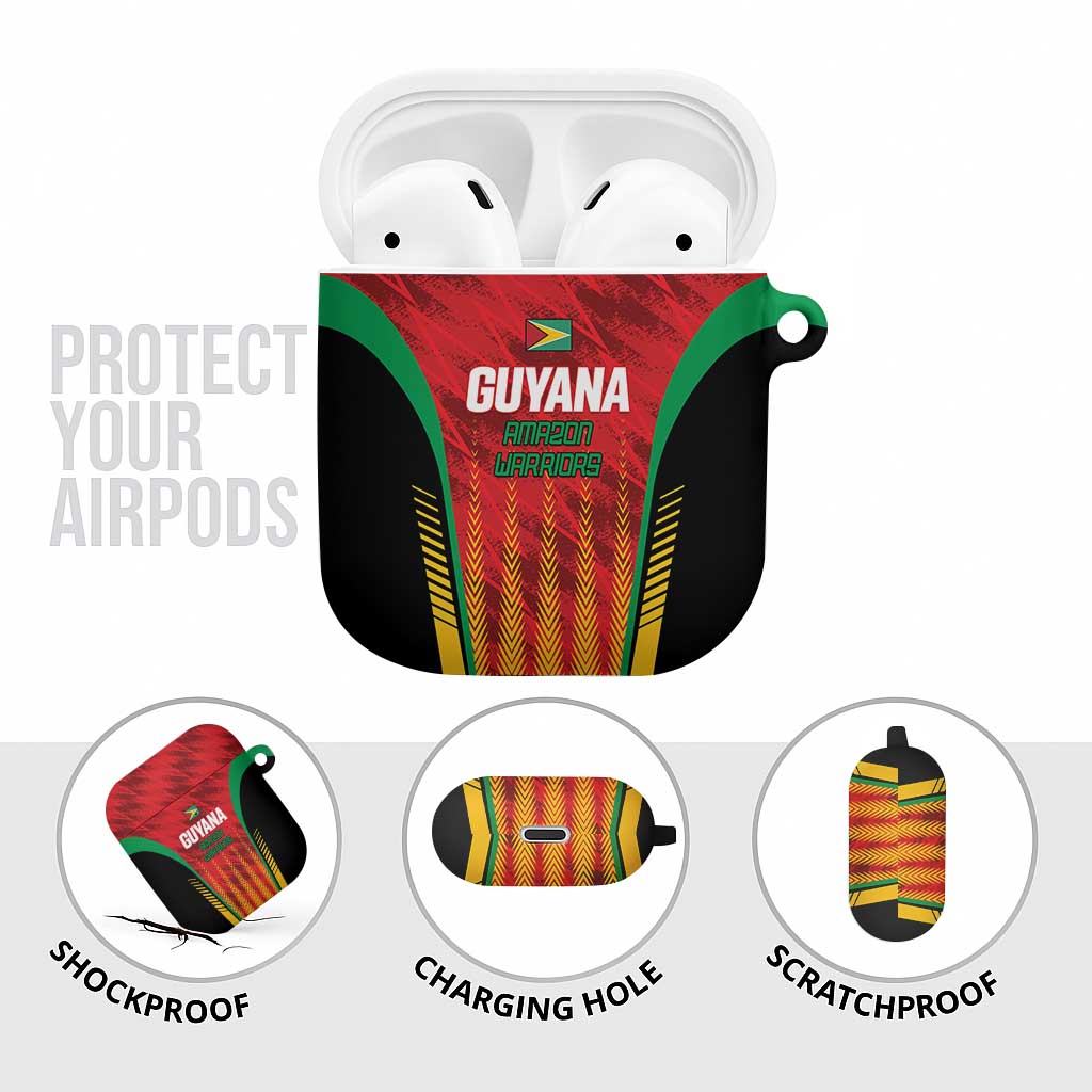Amazon Warriors Guyana Cricket AirPods Case Ready For Glory Red Version - Wonder Print Shop
