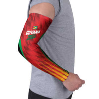 Custom Amazon Warriors Guyana Cricket Arm Sleeves Ready For Glory Red Version - Wonder Print Shop