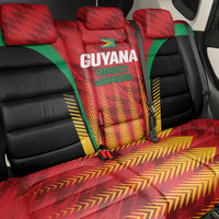 Custom Amazon Warriors Guyana Cricket Back Car Seat Cover Ready For Glory Red Version - Wonder Print Shop