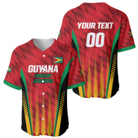 Custom Amazon Warriors Guyana Cricket Baseball Jersey Ready For Glory Red Version - Wonder Print Shop