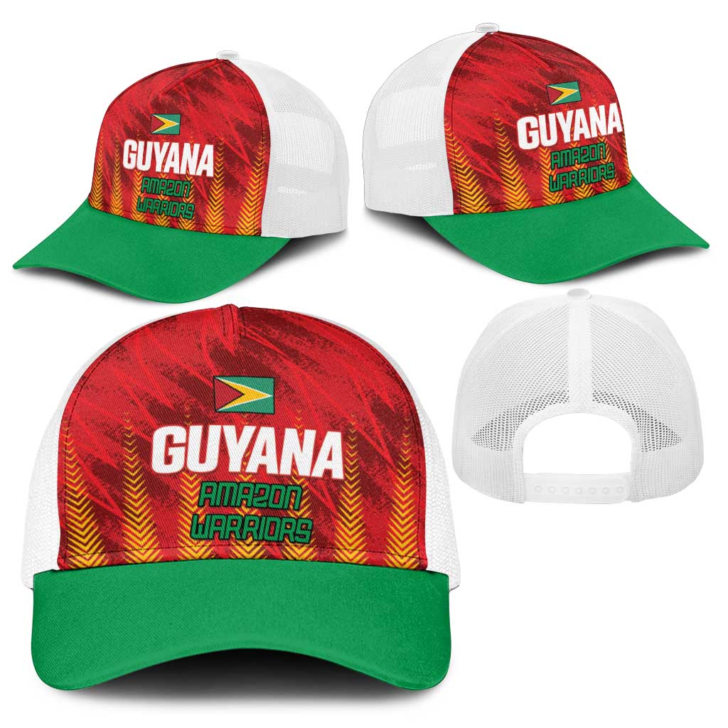 Amazon Warriors Guyana Cricket Baseball Net Cap Ready For Glory Red Version - Wonder Print Shop
