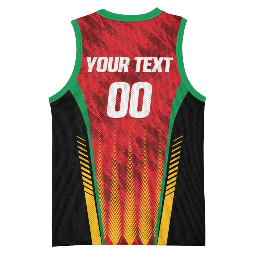 Custom Amazon Warriors Guyana Cricket Basketball Jersey Ready For Glory Red Version - Wonder Print Shop