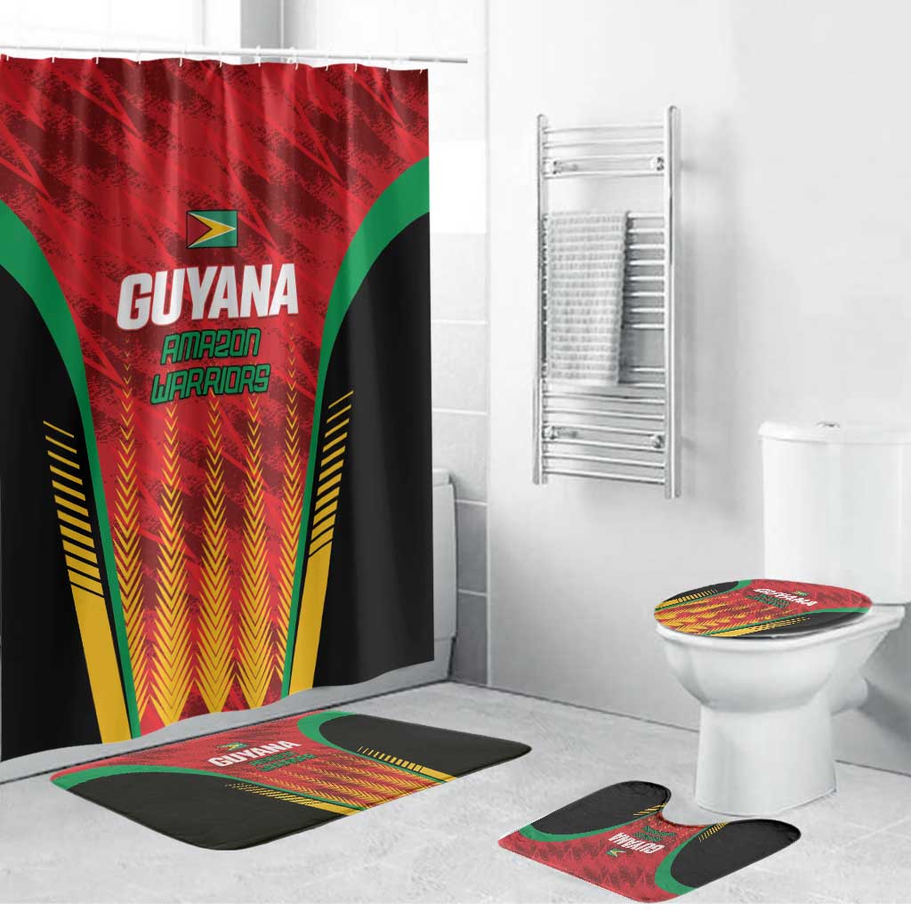 Amazon Warriors Guyana Cricket Bathroom Set Ready For Glory Red Version - Wonder Print Shop