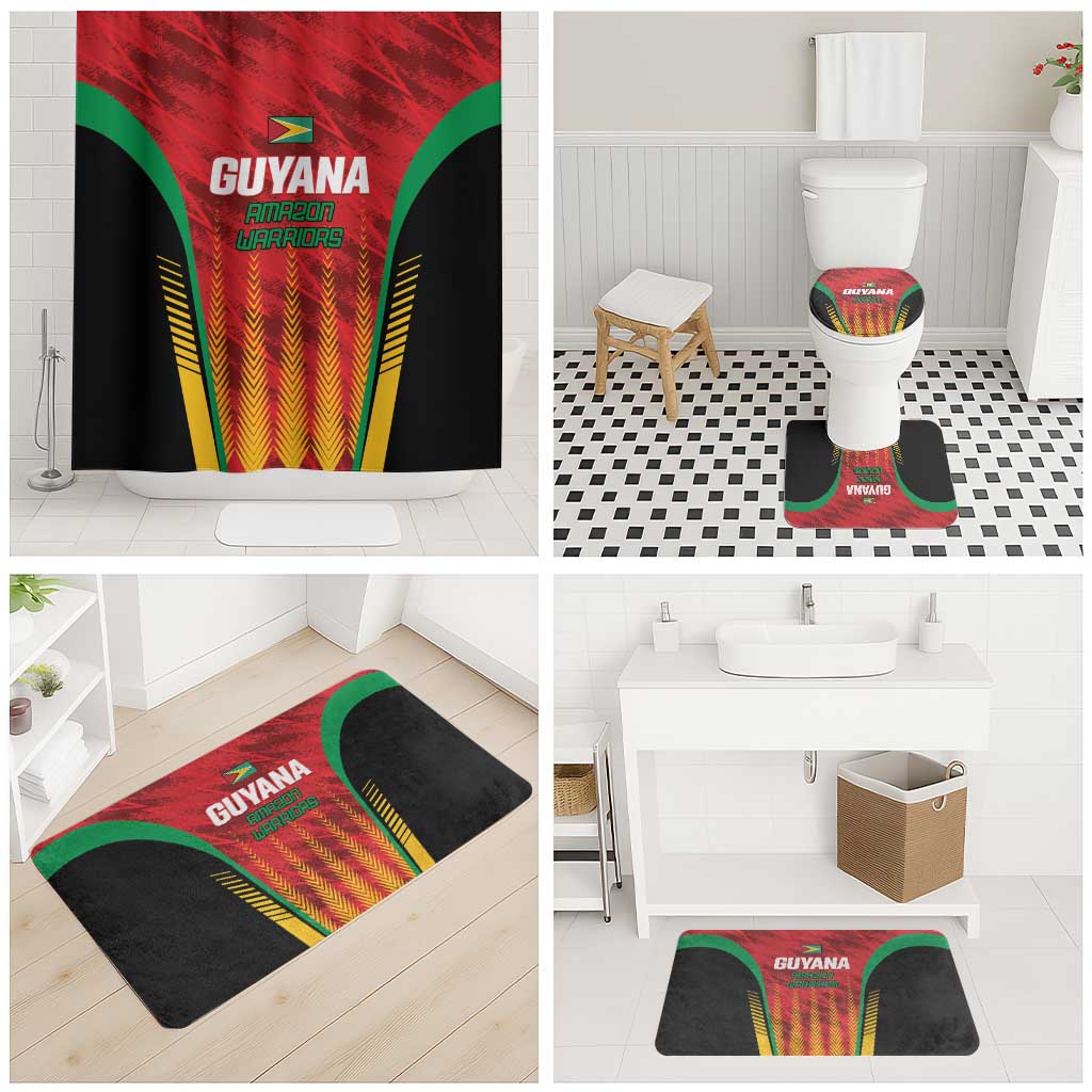 Amazon Warriors Guyana Cricket Bathroom Set Ready For Glory Red Version - Wonder Print Shop