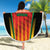 Custom Amazon Warriors Guyana Cricket Beach Blanket Ready For Glory Red Version - Wonder Print Shop