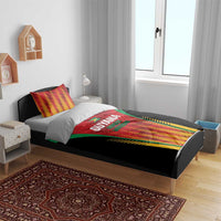 Custom Amazon Warriors Guyana Cricket Bedding Set Ready For Glory Red Version - Wonder Print Shop