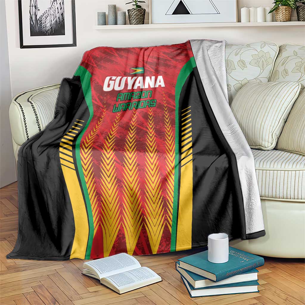 Custom Amazon Warriors Guyana Cricket Blanket Ready For Glory Red Version - Wonder Print Shop