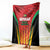 Custom Amazon Warriors Guyana Cricket Blanket Ready For Glory Red Version - Wonder Print Shop