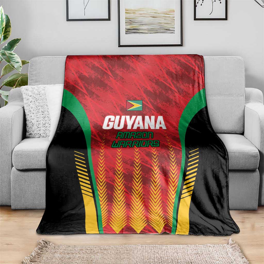 Custom Amazon Warriors Guyana Cricket Blanket Ready For Glory Red Version - Wonder Print Shop