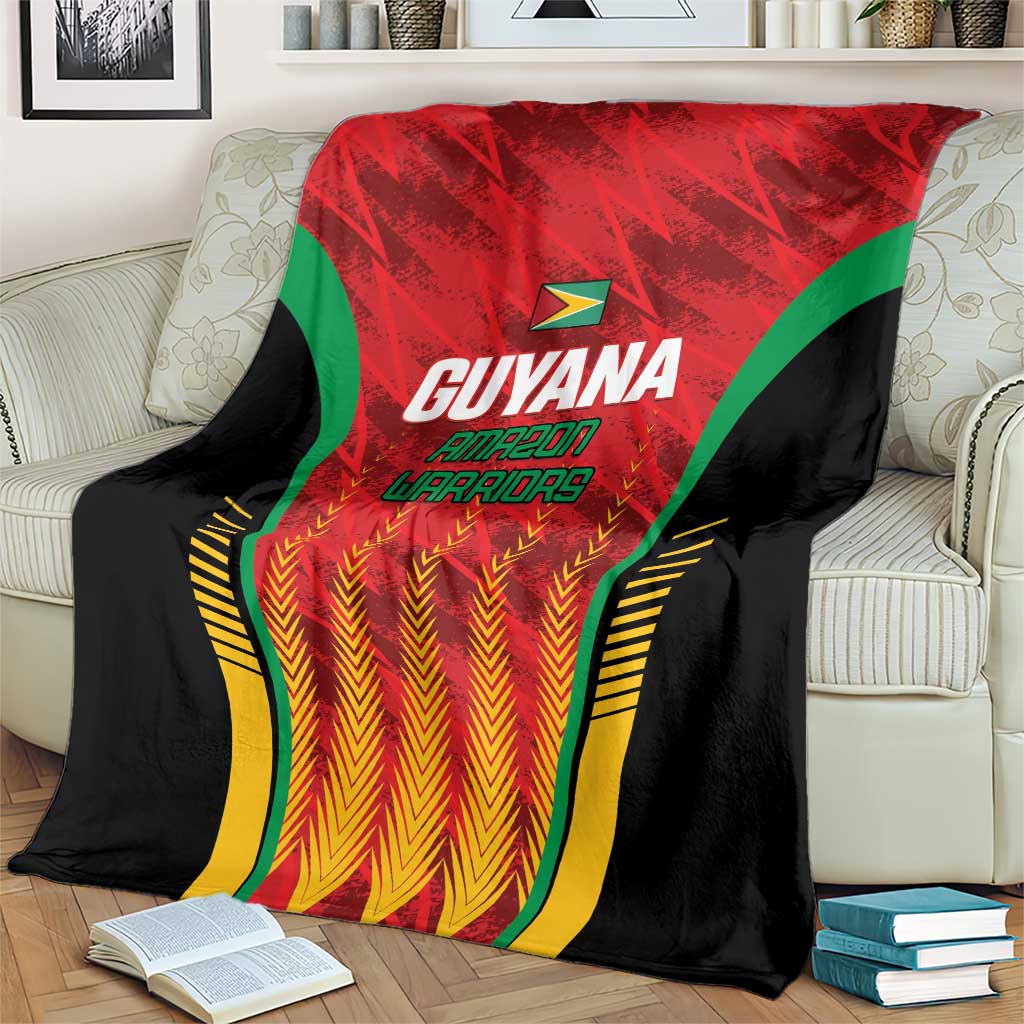 Custom Amazon Warriors Guyana Cricket Blanket Ready For Glory Red Version - Wonder Print Shop