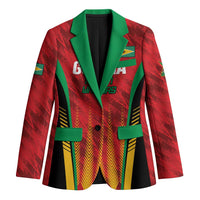 Custom Amazon Warriors Guyana Cricket Blazer Ready For Glory Red Version - Wonder Print Shop
