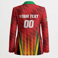 Custom Amazon Warriors Guyana Cricket Blazer Ready For Glory Red Version - Wonder Print Shop
