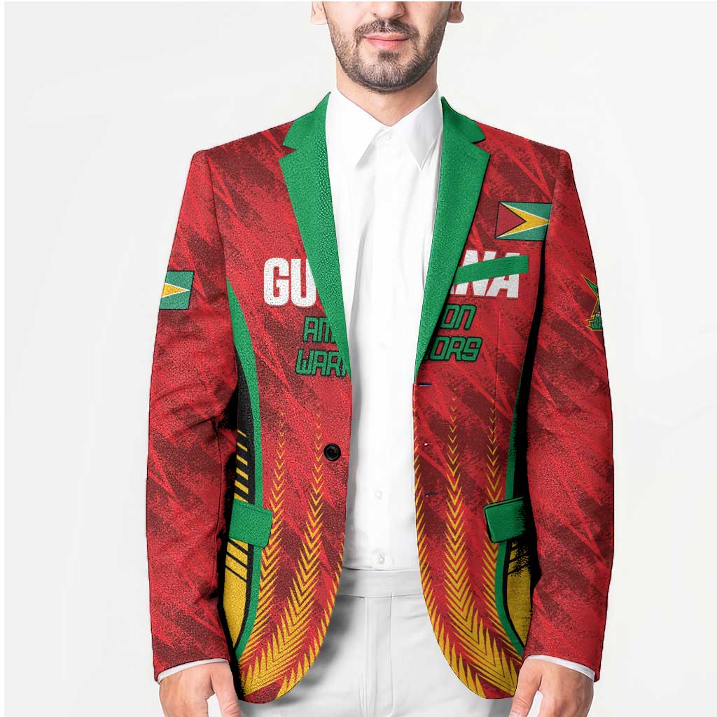 Custom Amazon Warriors Guyana Cricket Blazer Ready For Glory Red Version - Wonder Print Shop