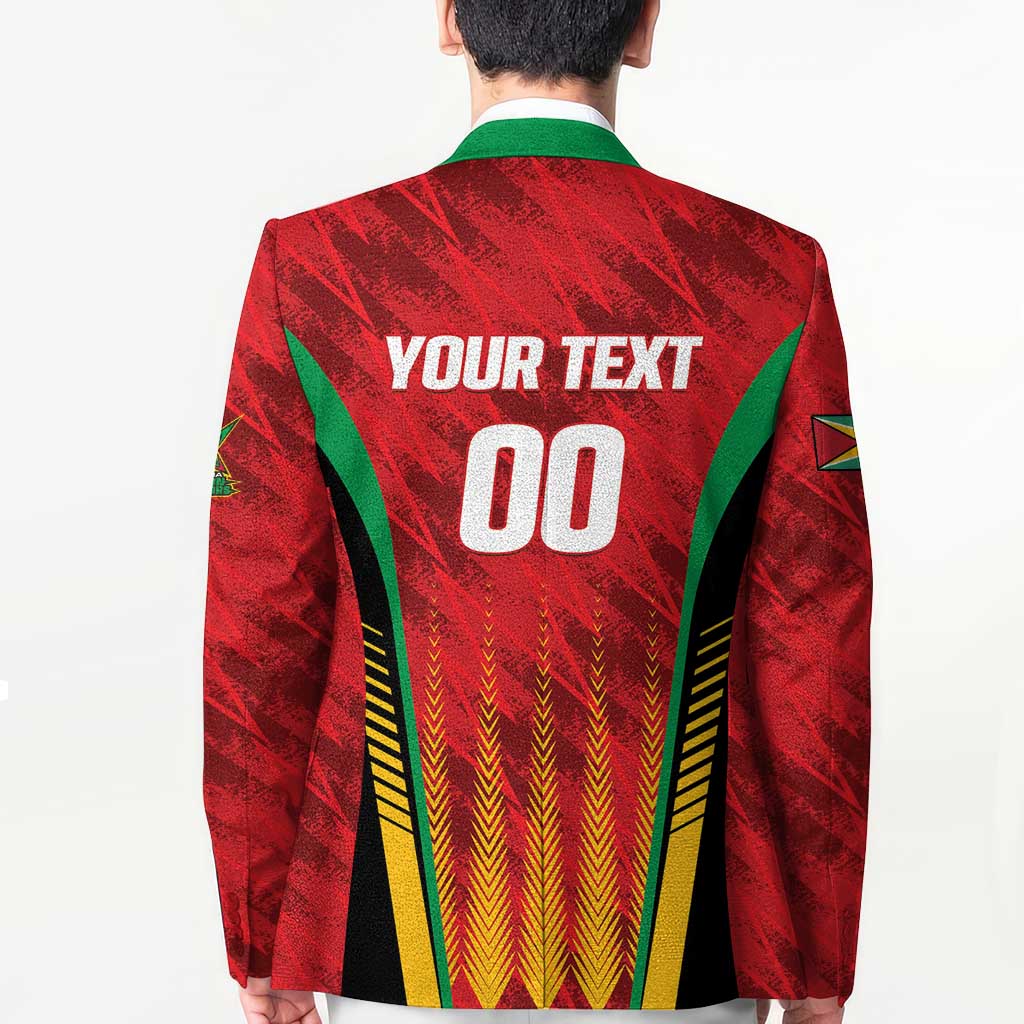 Custom Amazon Warriors Guyana Cricket Blazer Ready For Glory Red Version - Wonder Print Shop