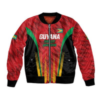 Custom Amazon Warriors Guyana Cricket Bomber Jacket Ready For Glory Red Version - Wonder Print Shop
