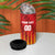 Custom Amazon Warriors Guyana Cricket 4 in 1 Can Cooler Tumbler Ready For Glory Red Version - Wonder Print Shop