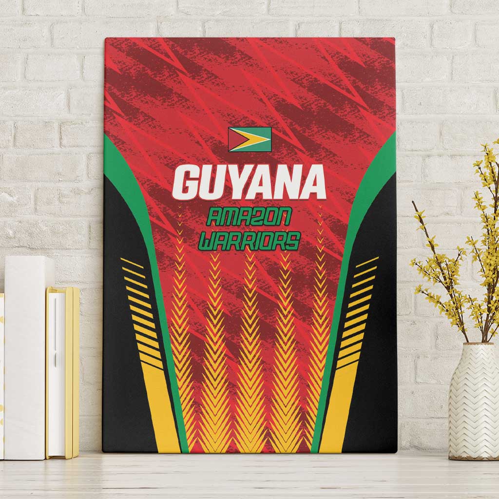 Custom Amazon Warriors Guyana Cricket Canvas Wall Art Ready For Glory Red Version - Wonder Print Shop