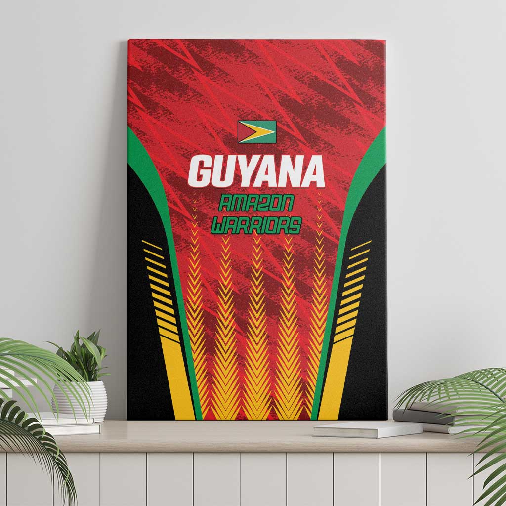 Custom Amazon Warriors Guyana Cricket Canvas Wall Art Ready For Glory Red Version - Wonder Print Shop