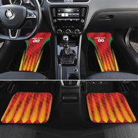 Custom Amazon Warriors Guyana Cricket Car Mats Ready For Glory Red Version - Wonder Print Shop