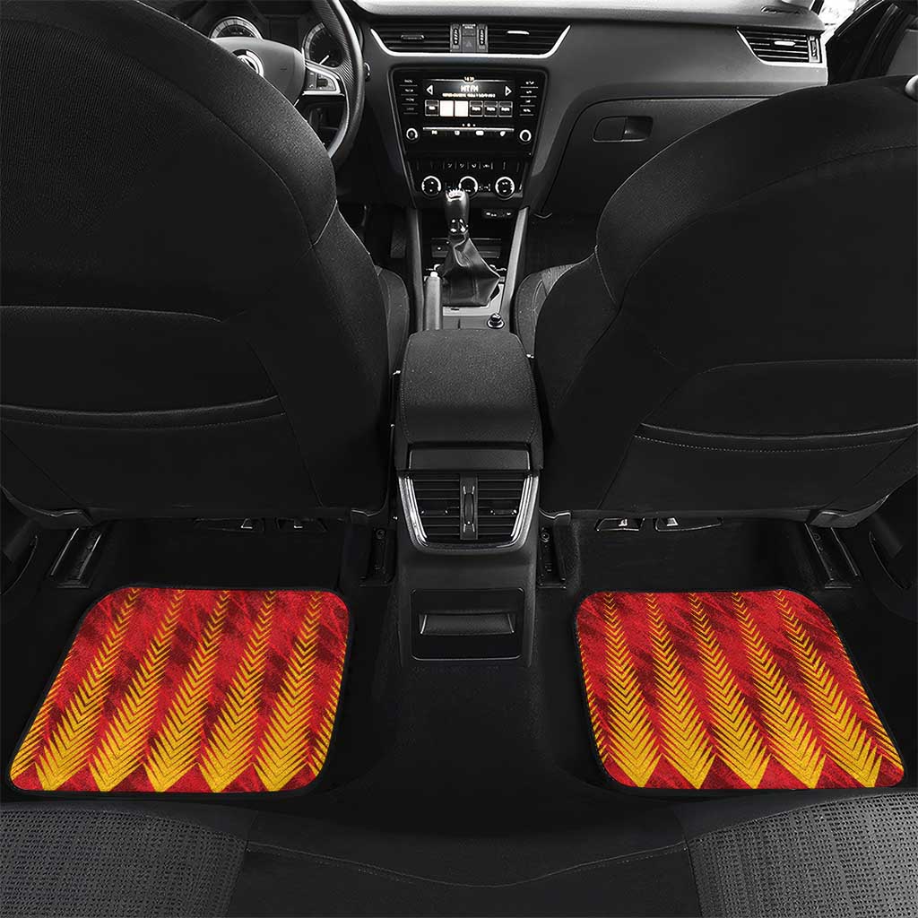 Custom Amazon Warriors Guyana Cricket Car Mats Ready For Glory Red Version - Wonder Print Shop