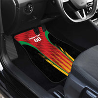 Custom Amazon Warriors Guyana Cricket Car Mats Ready For Glory Red Version - Wonder Print Shop