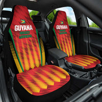 Custom Amazon Warriors Guyana Cricket Car Seat Cover Ready For Glory Red Version - Wonder Print Shop