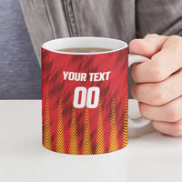 Custom Amazon Warriors Guyana Cricket Ceramic Mug Ready For Glory Red Version - Wonder Print Shop