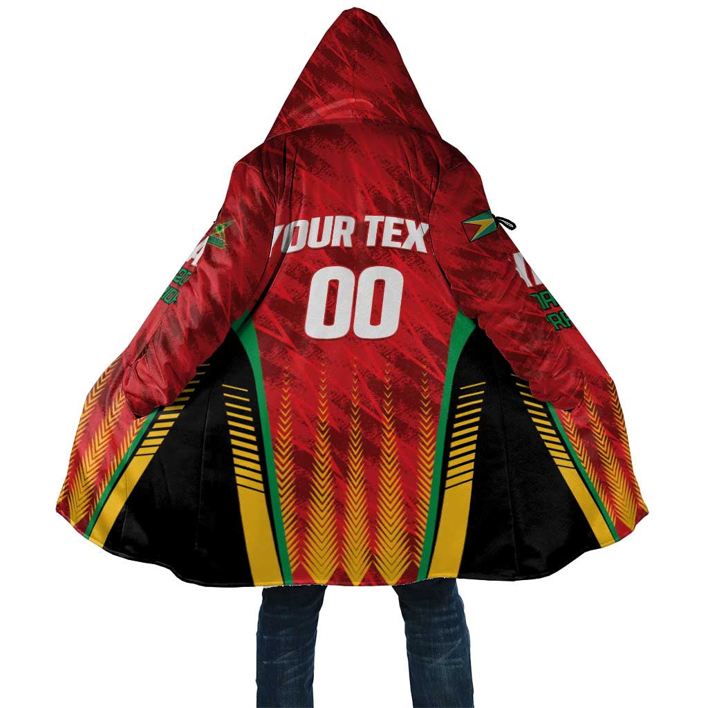 Custom Amazon Warriors Guyana Cricket Cloak Ready For Glory Red Version - Wonder Print Shop